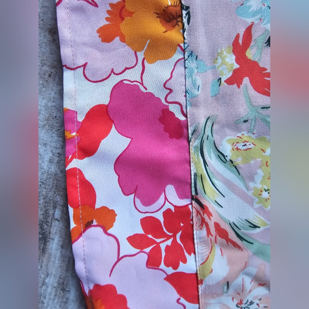 KORI M/L Floral Kimono Wrap, Boho Cottagecore, EUC, Lightweight Statement Piece - Picture 8 of 14